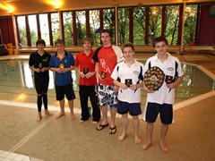 Boys 100 free champs - 1st far right