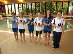 Girls 100 IM champs - 1st far right