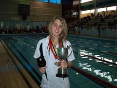 Mia Keogh (Kelly) 100 free champ - Lyons Maid trophy 