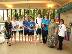 Boys 100m Backstroke Champions
