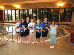 Girls 100m FlyBackstroke Champions