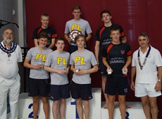 Event 16 boys 100m fly finalists