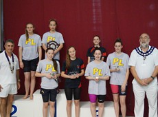 Event 24 Girls 100m fly finalists