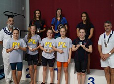 Event 31 Girls 100m back finalists