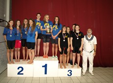Event 34 Girls 200m freestyle relay champs
