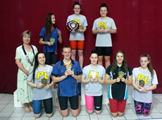 Event 44 - Girls 100m Freestyle finalists