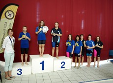 Event 8 Girls 100m Butterfly Finalists