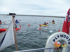 Lining up for the start