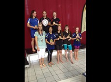 Ladies 100m Fly finalists