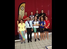 Ladies 100m Back finalists