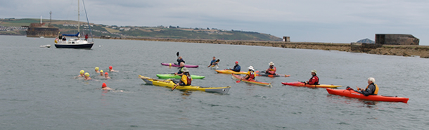 Open water Breakwater swim